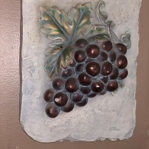 Tuscan Rustic Grapes Wall Hanging